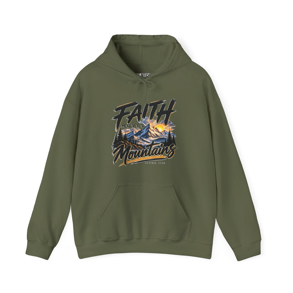 Faith Moves Mountains Christian Hoodie