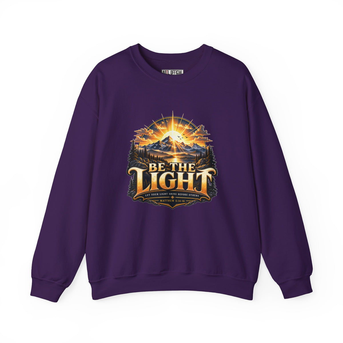 Be the Light – Matthew 5:14-16 Christian Mountain Design Christian  Sweatshirt