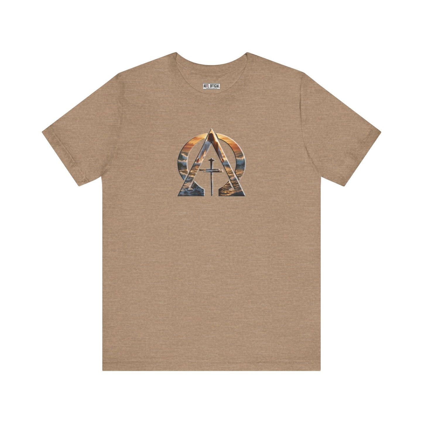 Devine Triad Alpha & Omega Jesus Walking On Water Unisex Short Sleeve Tee