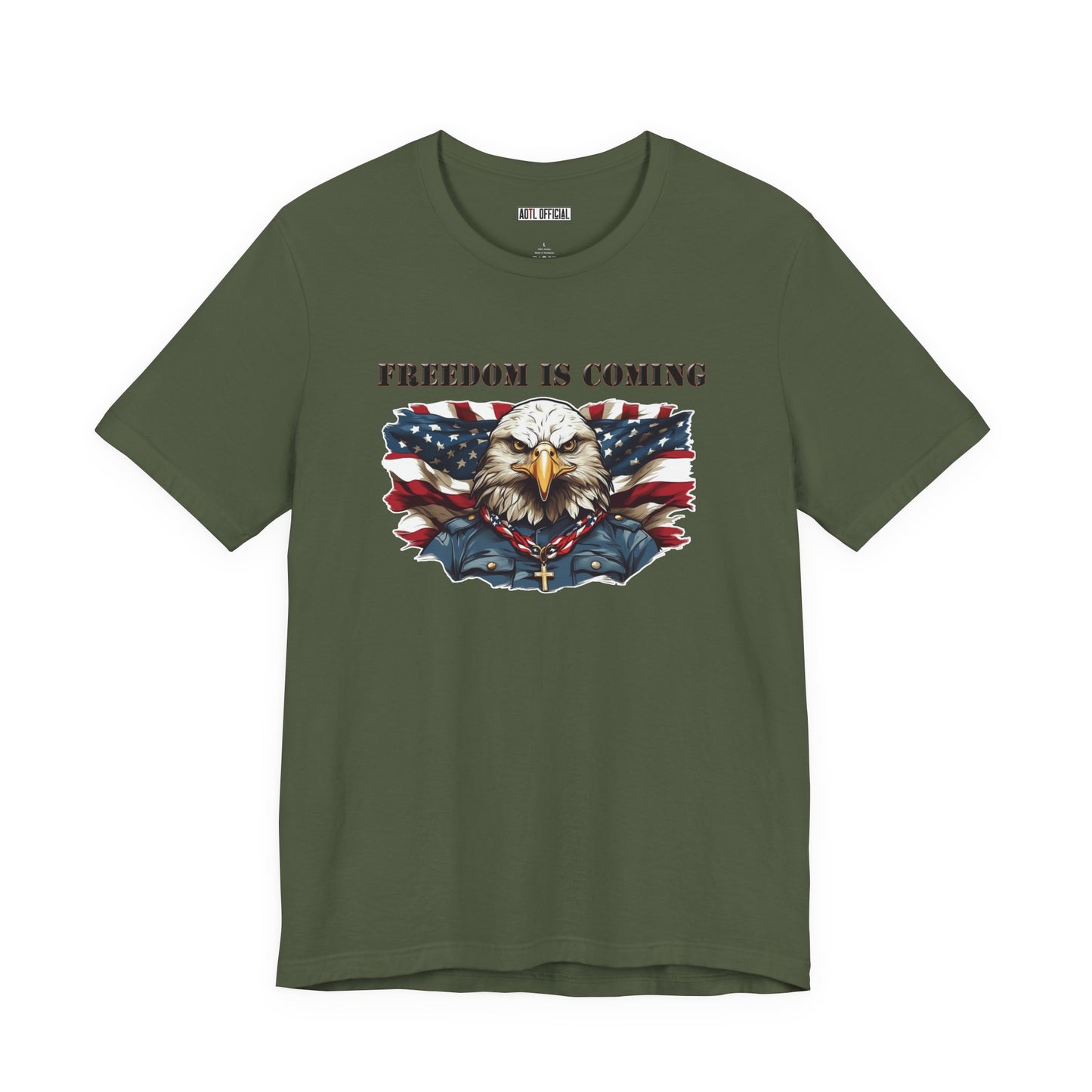 Freedom Is Coming Christian Patriotic Design