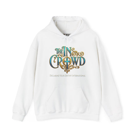 Ornate Blue and Gold The In Crowd DYD Unisex Heavy Blend™ Hooded Sweatshirt