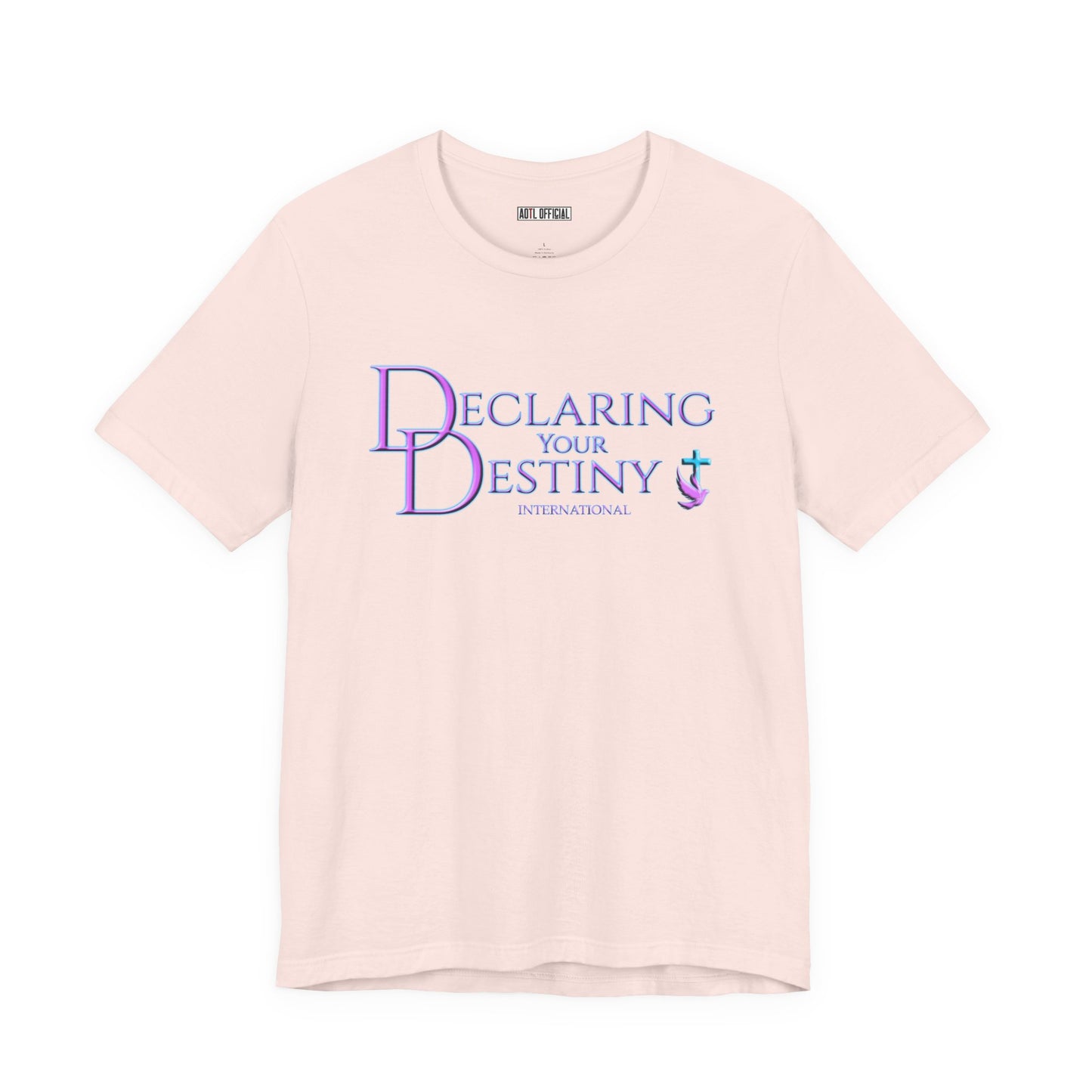 Declaring Your Destiny purple logo/Purple Lightning Alpha & Omega