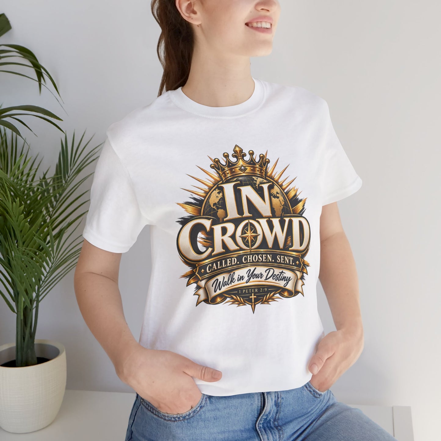 In Crowd – Called. Chosen. Sent.  Christian T-shirt
