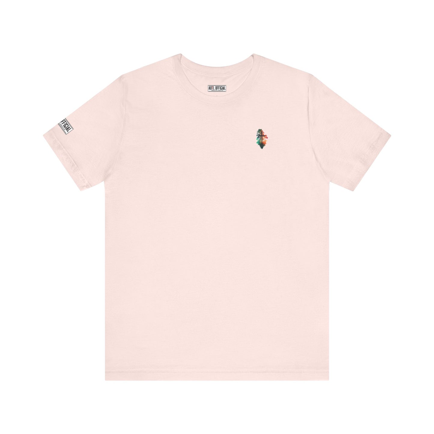 Cross In The Wilderness Micro Emblem Unisex Christian T-shirt