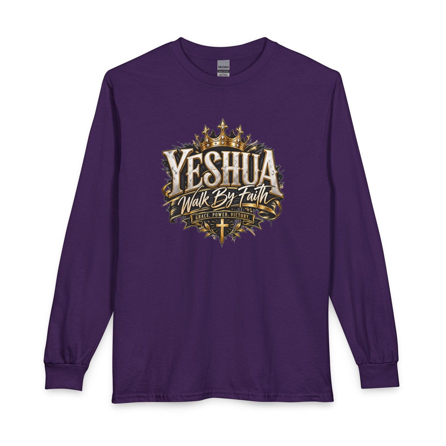 Yeshua – Walk By Faith Christian Long Sleeve Shirt