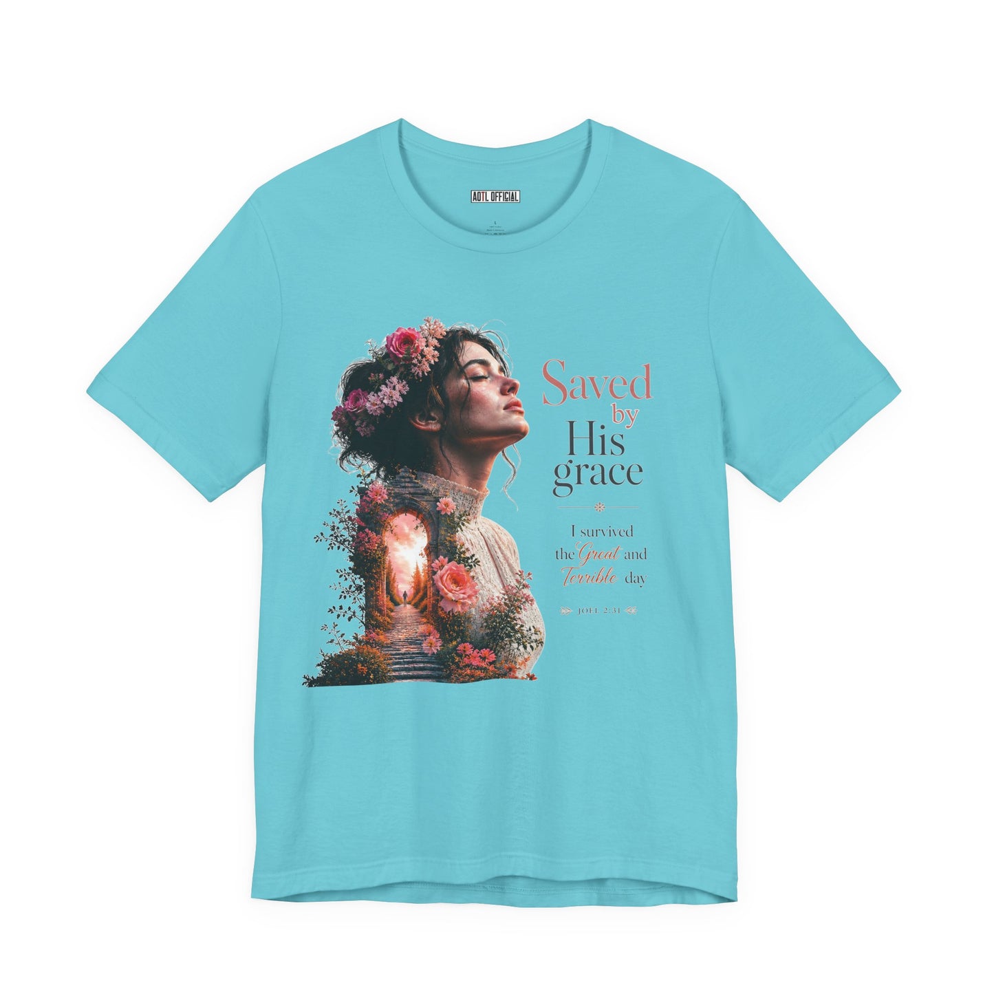 Pathway of Grace – I Survived the Great and Terrible Day (Joel 2:31) Unisex Short Sleeve Tee