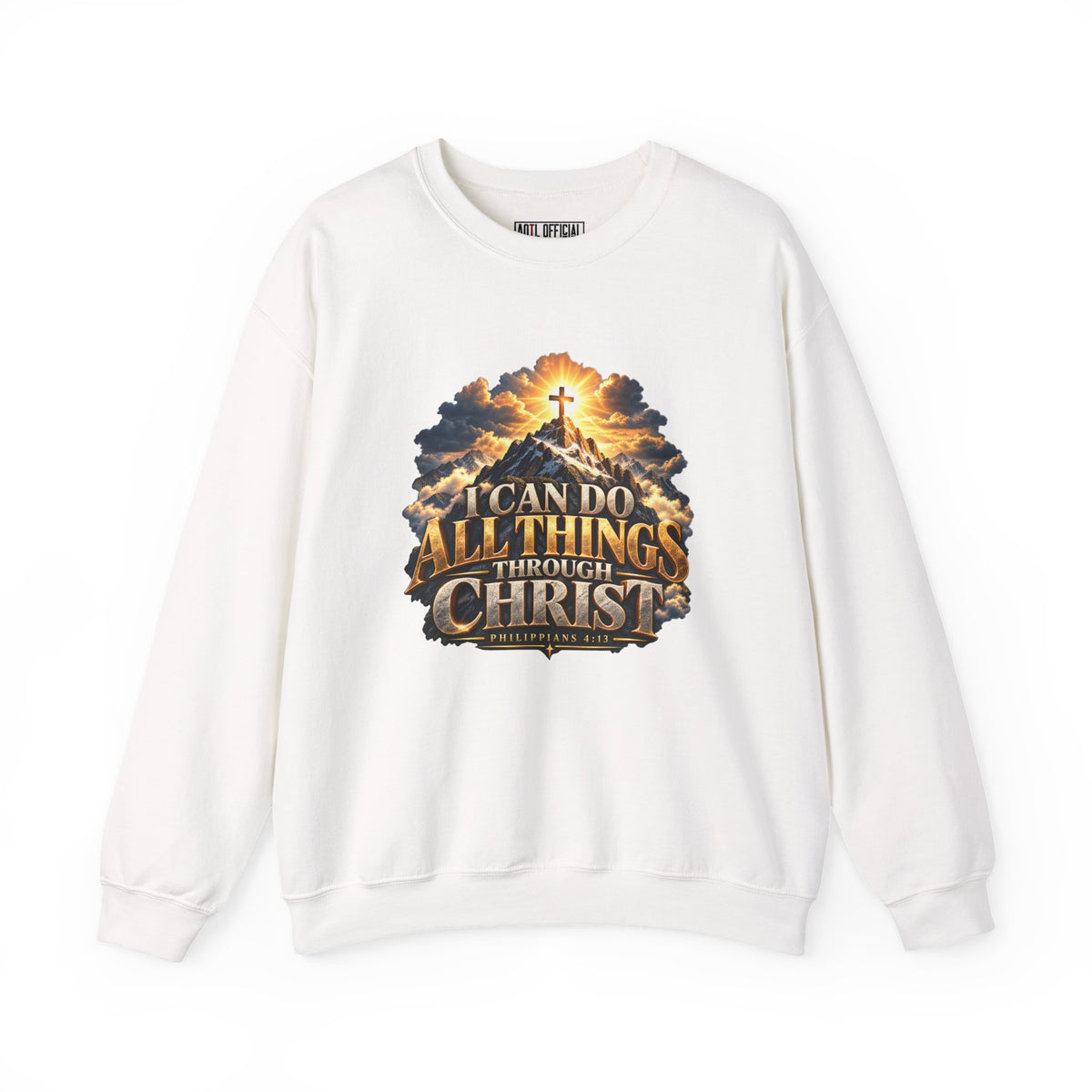 Shop the I Can Do All Things Through Christ – Philippians 4:13 Christian Sweatshirt.