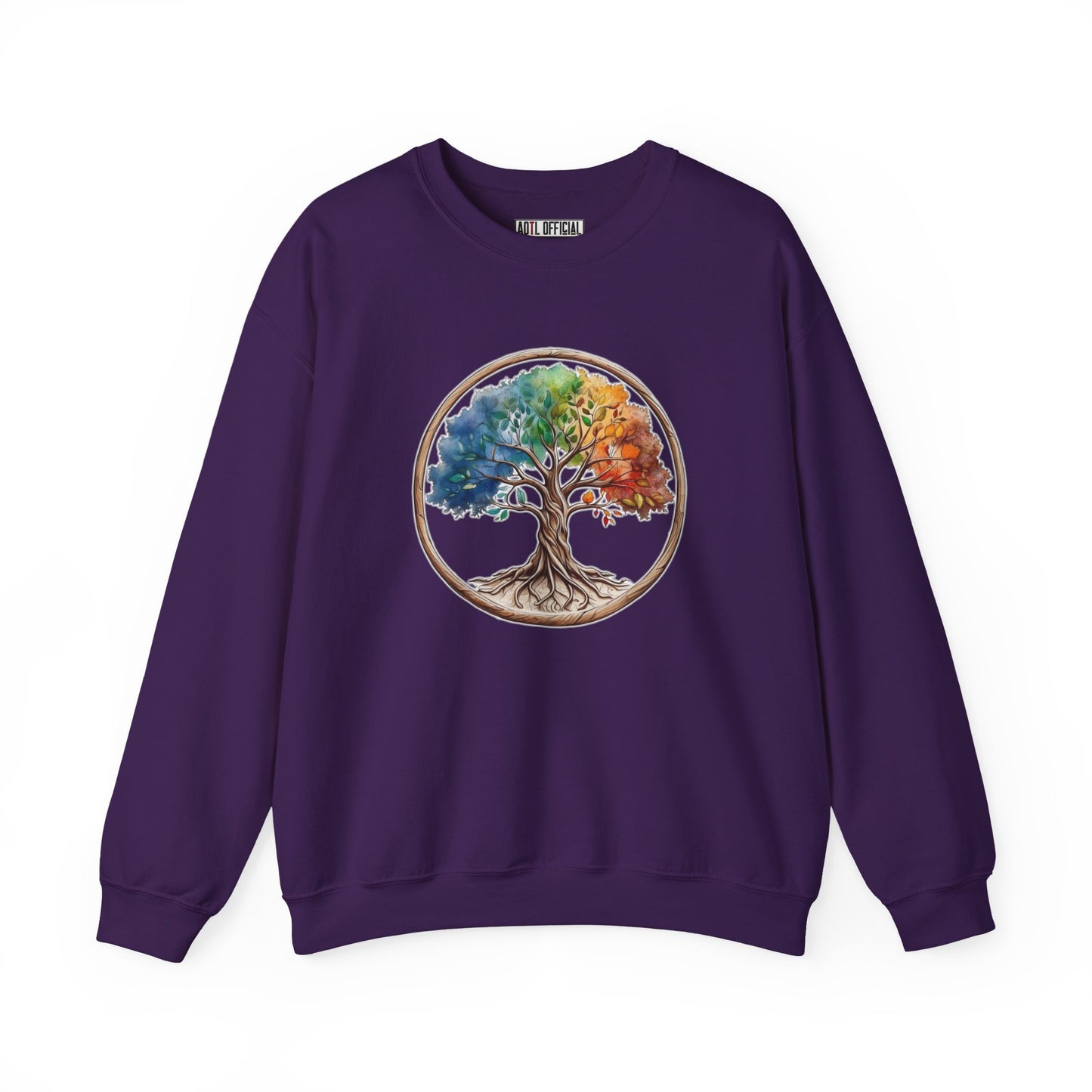 Colorful Tree of Life Unisex Heavy Blend™ Crewneck Sweatshirt