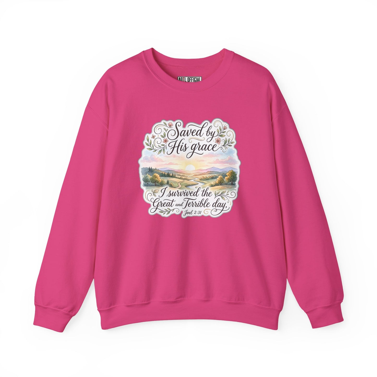 Grace Beyond the Horizon – I Survived the Great and Terrible Day (Joel 2:31) Christian Sweatshirt