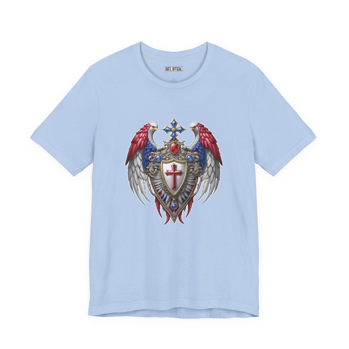 Winged Guardians of Faith Unisex Short Sleeve Tee