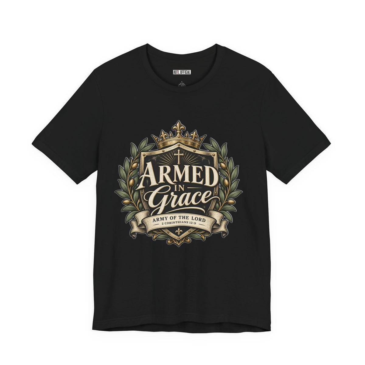 Army of the Lord — Armed in Grace Christian T-shirt