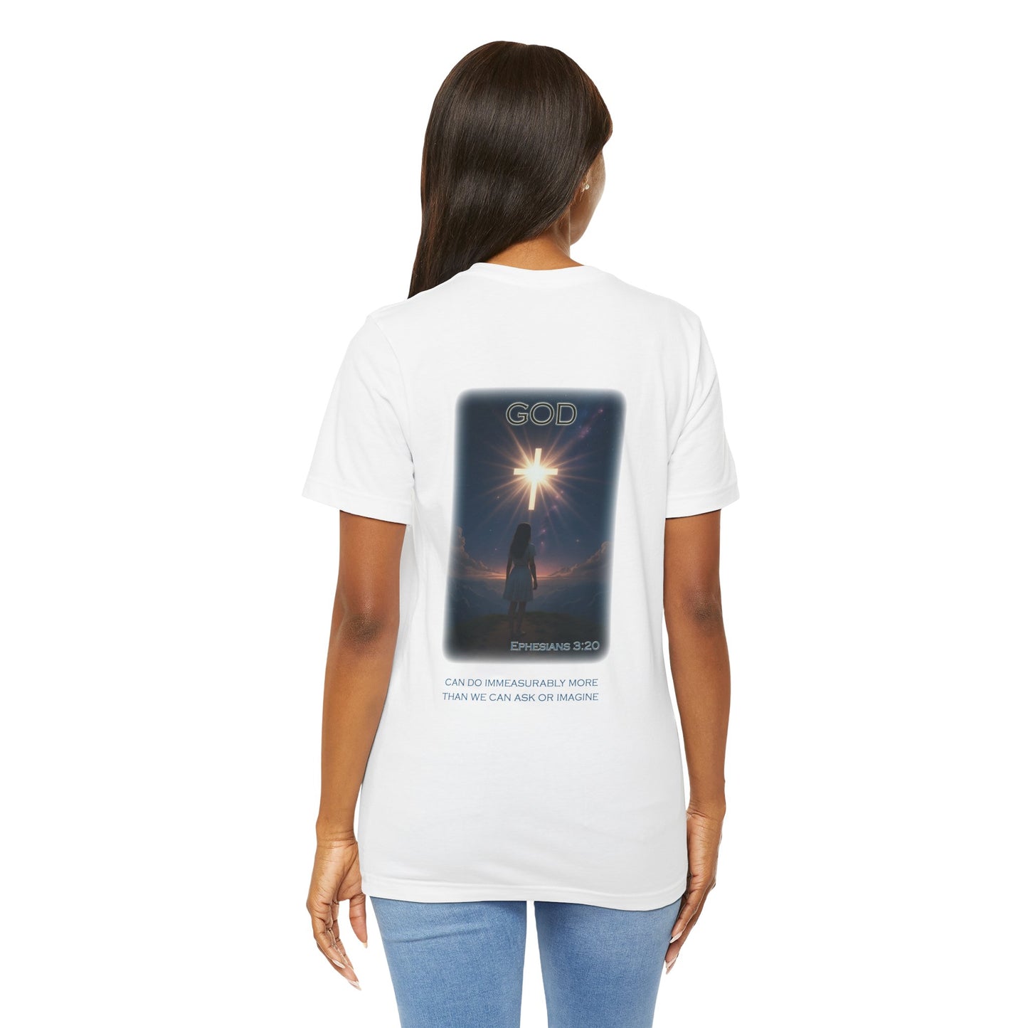 Declaring Your Destiny Lilac & Teal logo/Ephesians 3:20