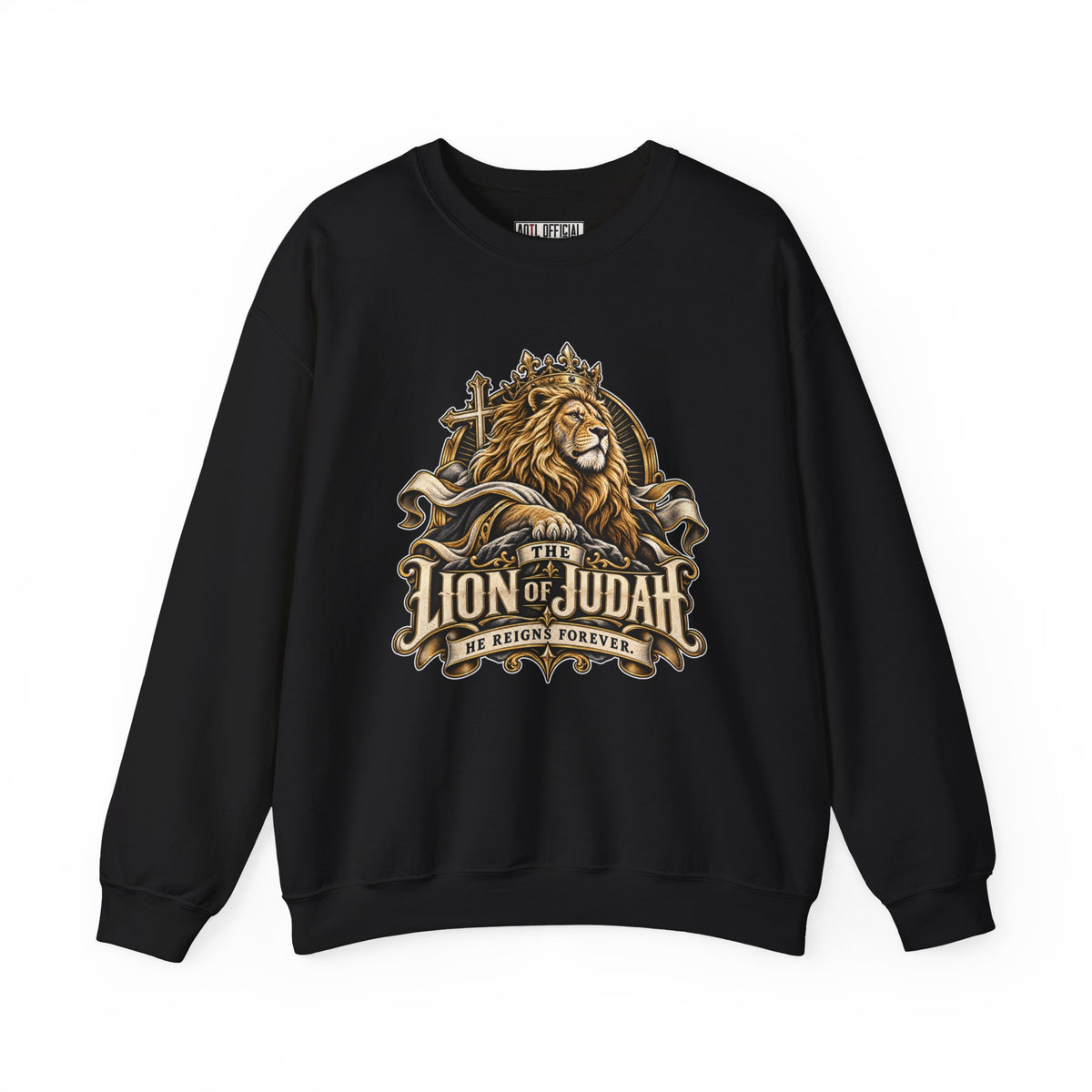 Lion of Judah —He Reigns Forever Christian Sweatshirt