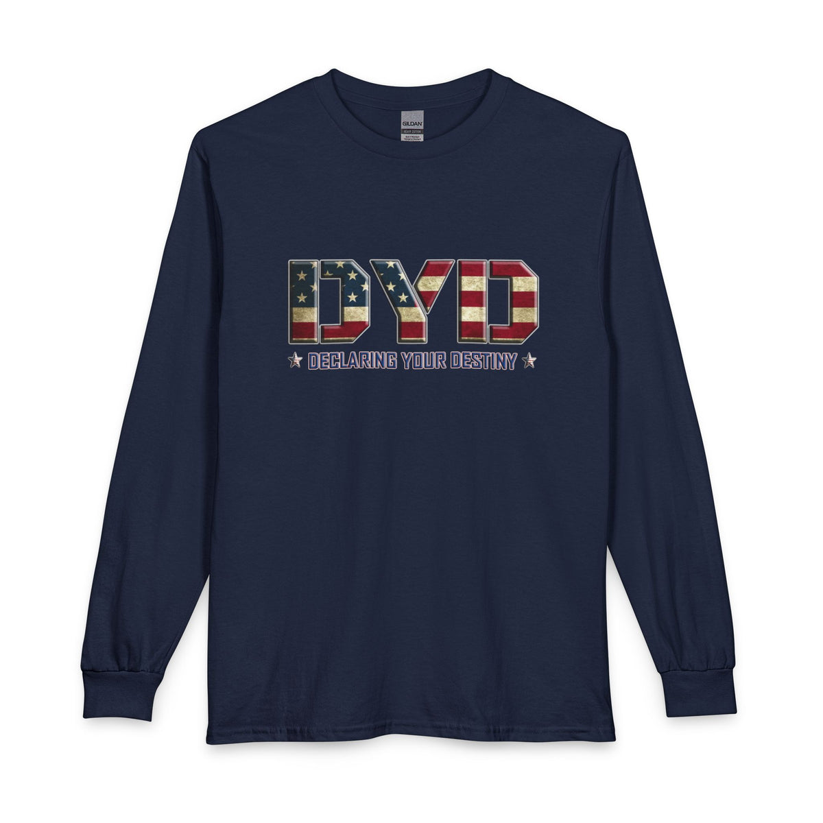 Declaring Your Destiny USA logo Christian Long Sleeve Shirt