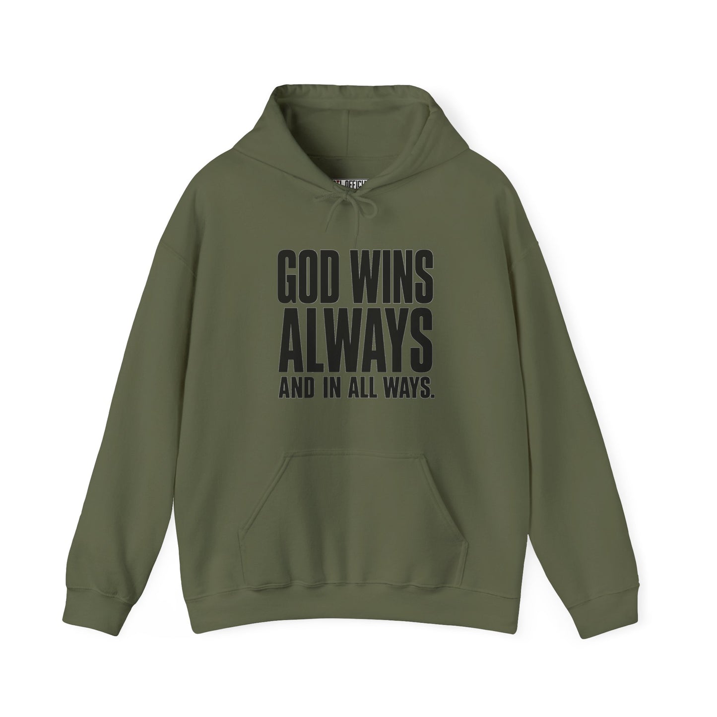God Wins Always Christian Hoodie