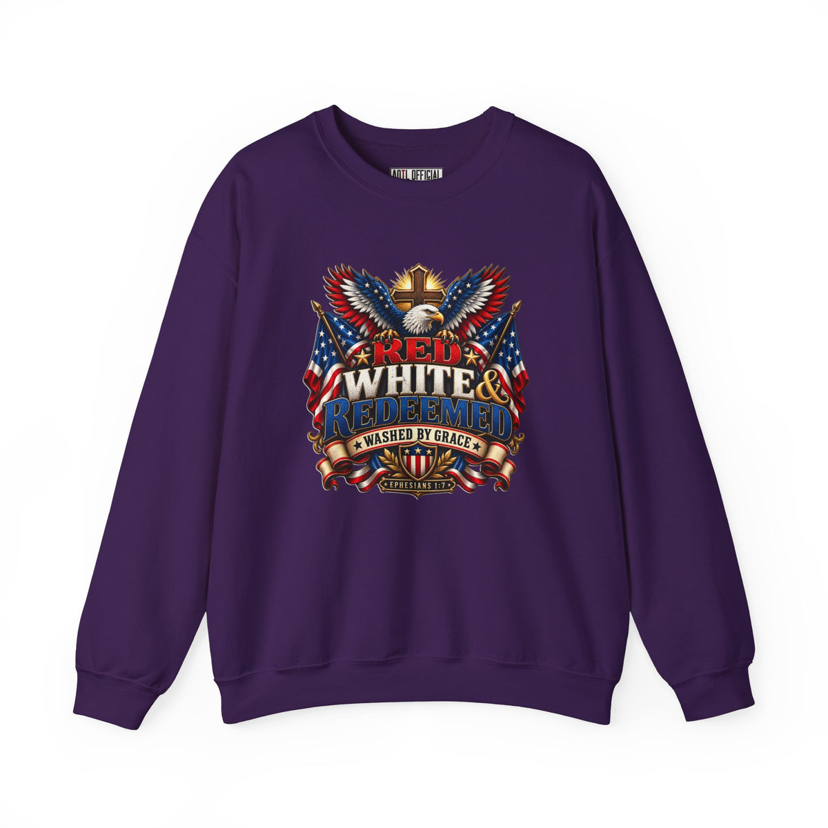 Red, White & Redeemed Christian Sweatshirt