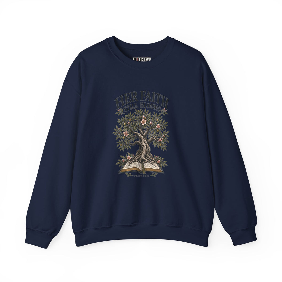 Her Faith Still Blooms Christian Sweatshirt