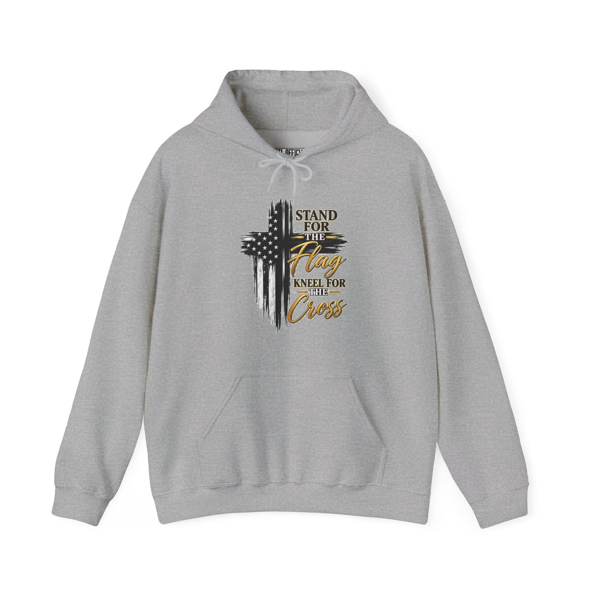 Stand for the Flag, Kneel for the Cross Christian Hoodie