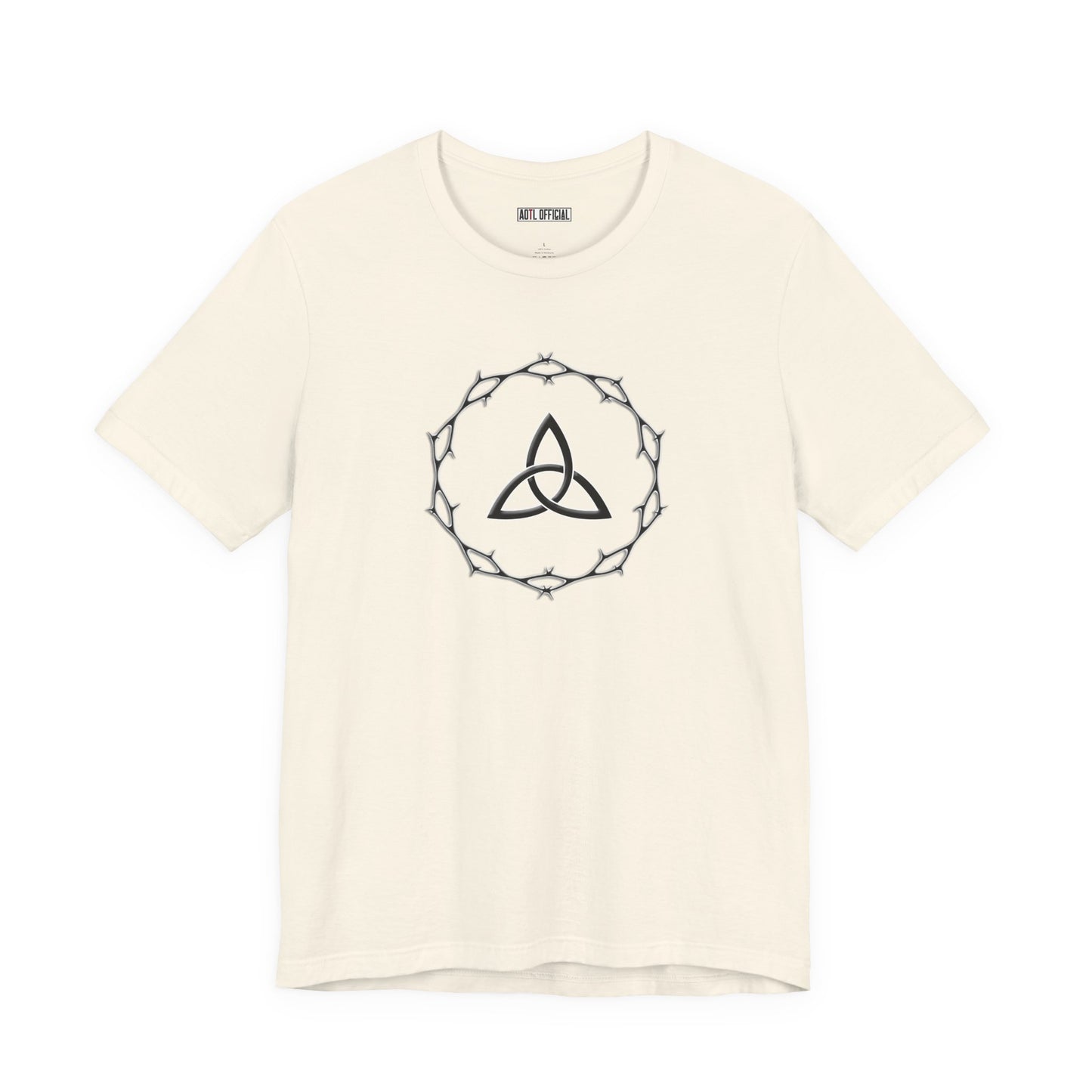 Circle of Thorns & Trinity Knot (Triquetra) Unisex  Short Sleeve Tee