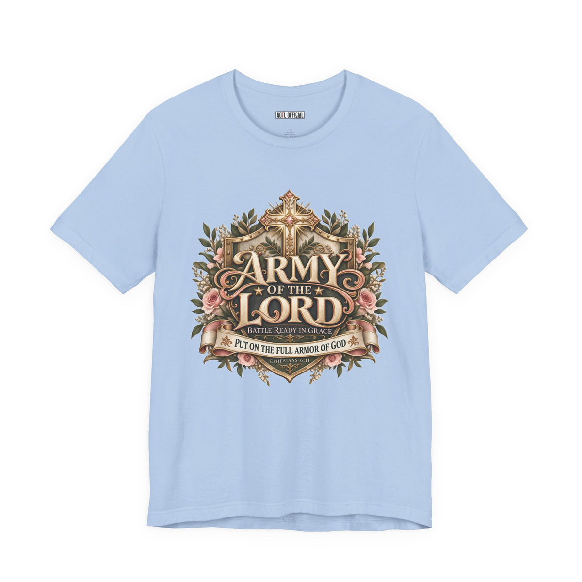 Army of the Lord — Battle Ready in Grace Christian T-shirt