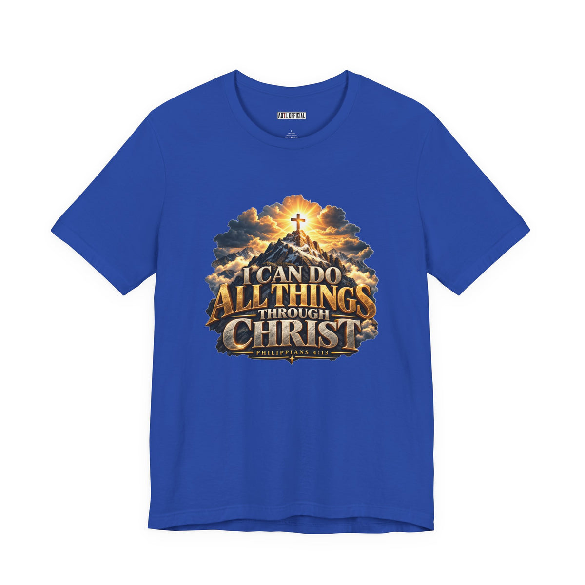 I Can Do All Things Through Christ – Philippians 4:13 Mountain Christian T-shirt