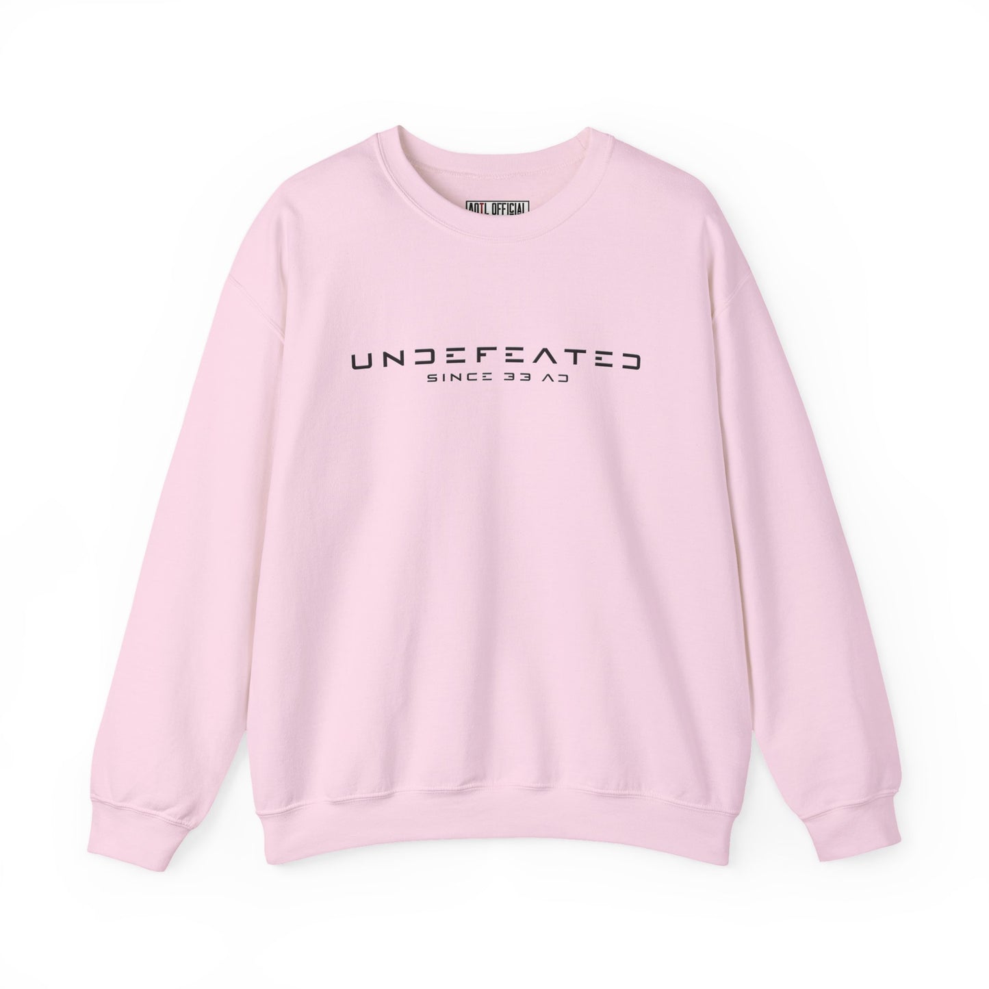 Undefeated Since 33 AD Modern Script Christian Sweatshirt