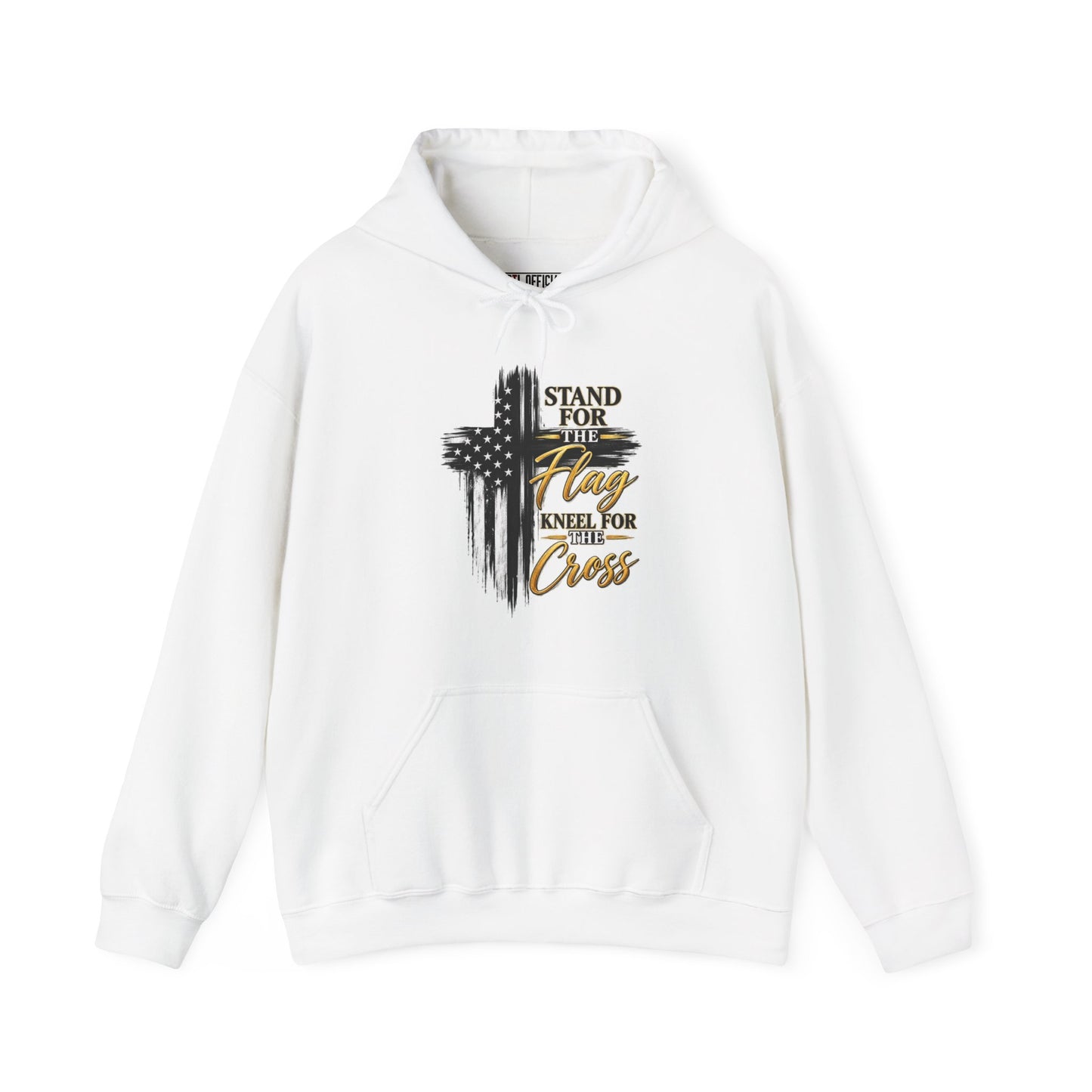 Shop the Stand for the Flag, Kneel for the Cross Christian Hoodie. A bold expression of faith and patriotism.