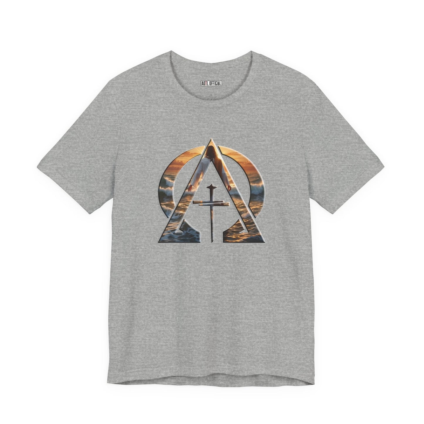 Devine Triad Alpha & Omega Jesus Walking On Water Unisex Short Sleeve Tee