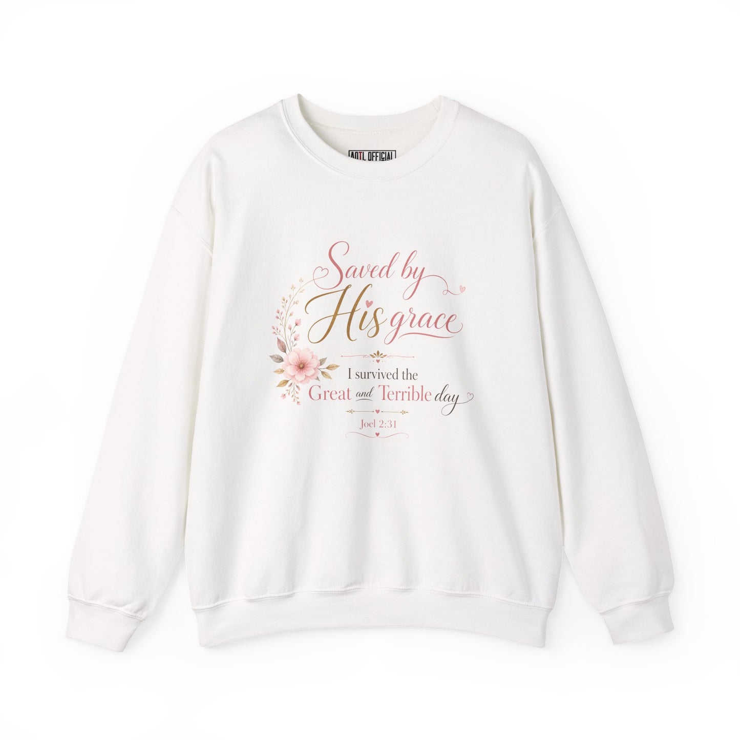 Saved by His Grace - I Survived the Great and Terrible Day Sweatshirt
