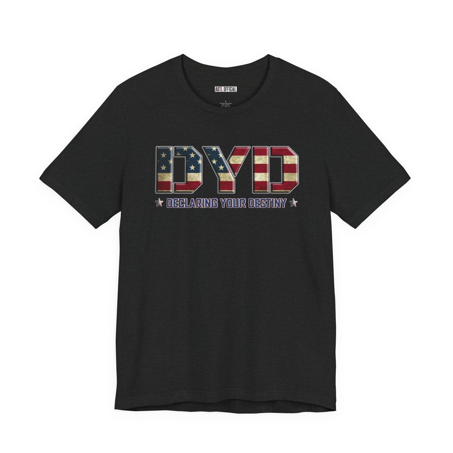 Declaring Your Destiny USA logo/Alpha & Omega USA
