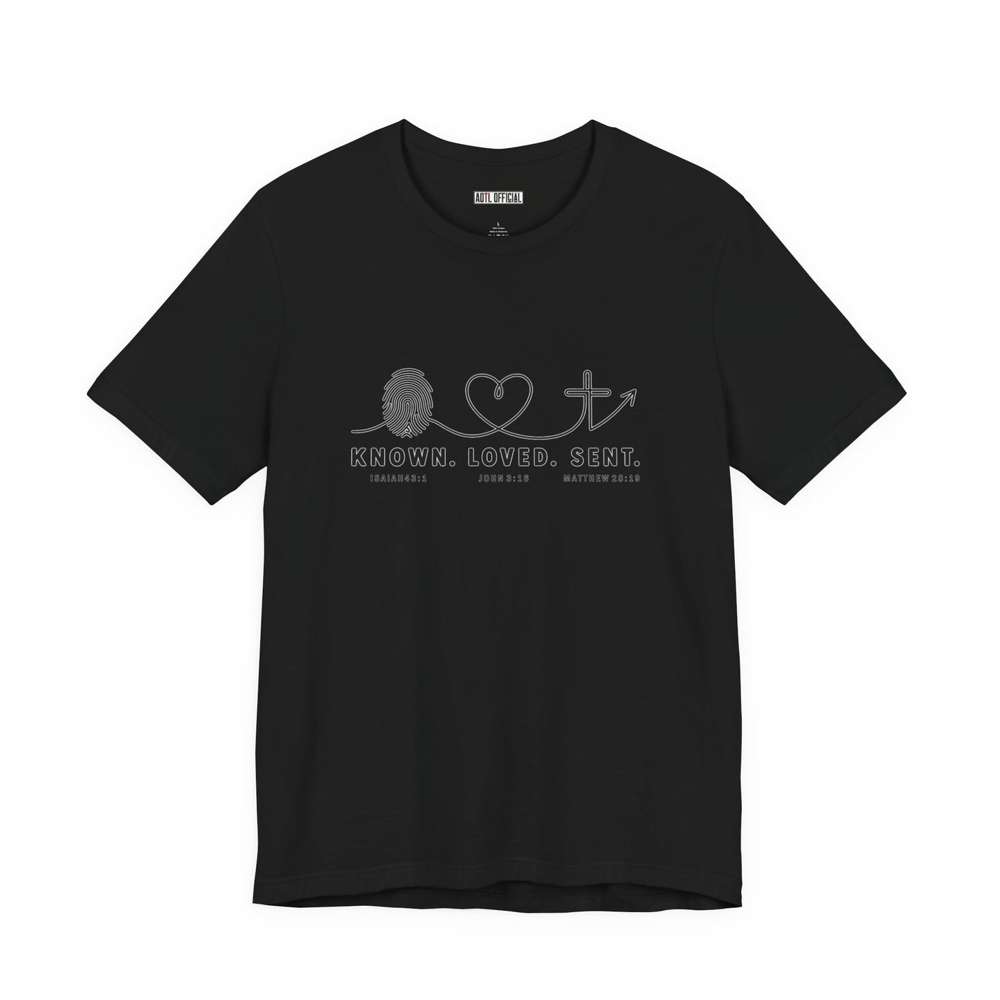Known. Loved. Sent. Christian T-shirt