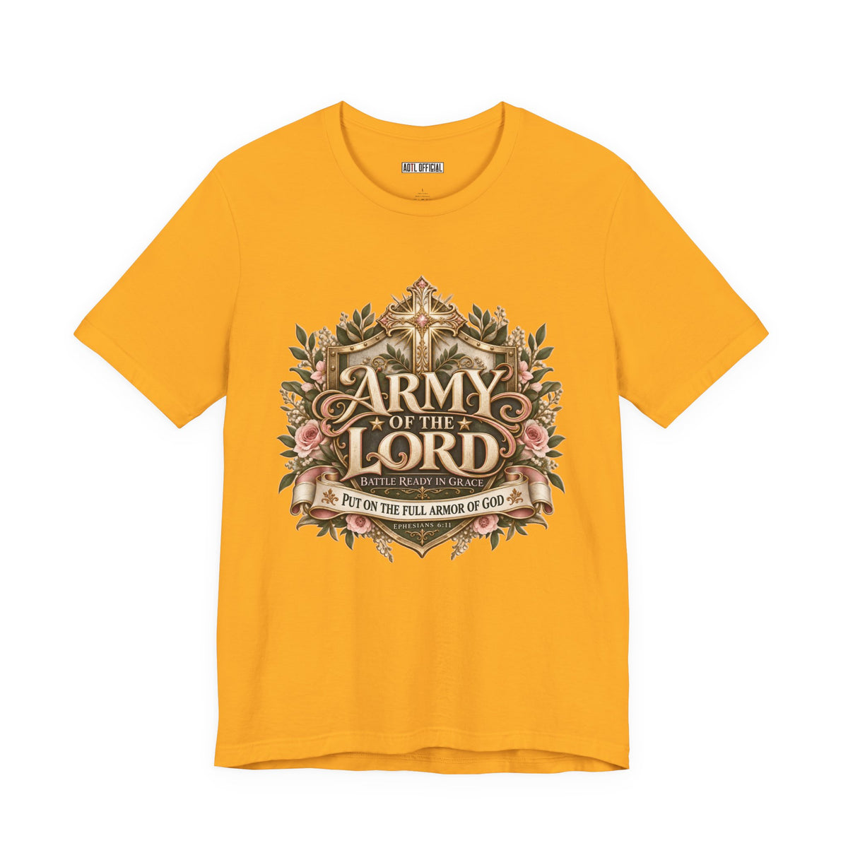 Army of the Lord — Battle Ready in Grace Christian T-shirt