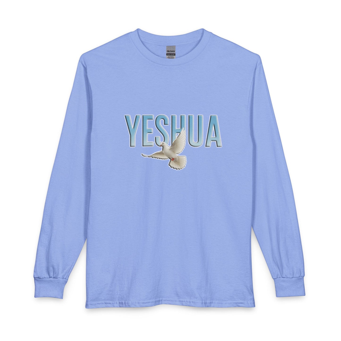 Yeshua With Holy Spirit Dove Christian Long Sleeve Shirt