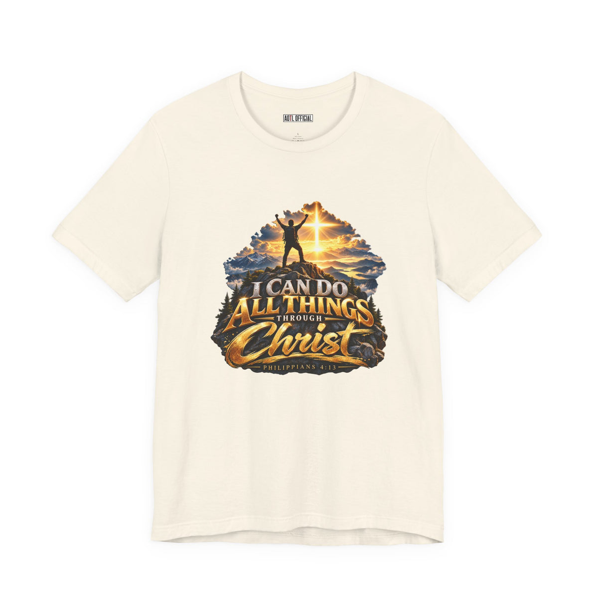 I Can Do All Things Through Christ – Philippians 4:13 Victory Design Christian T-shirt