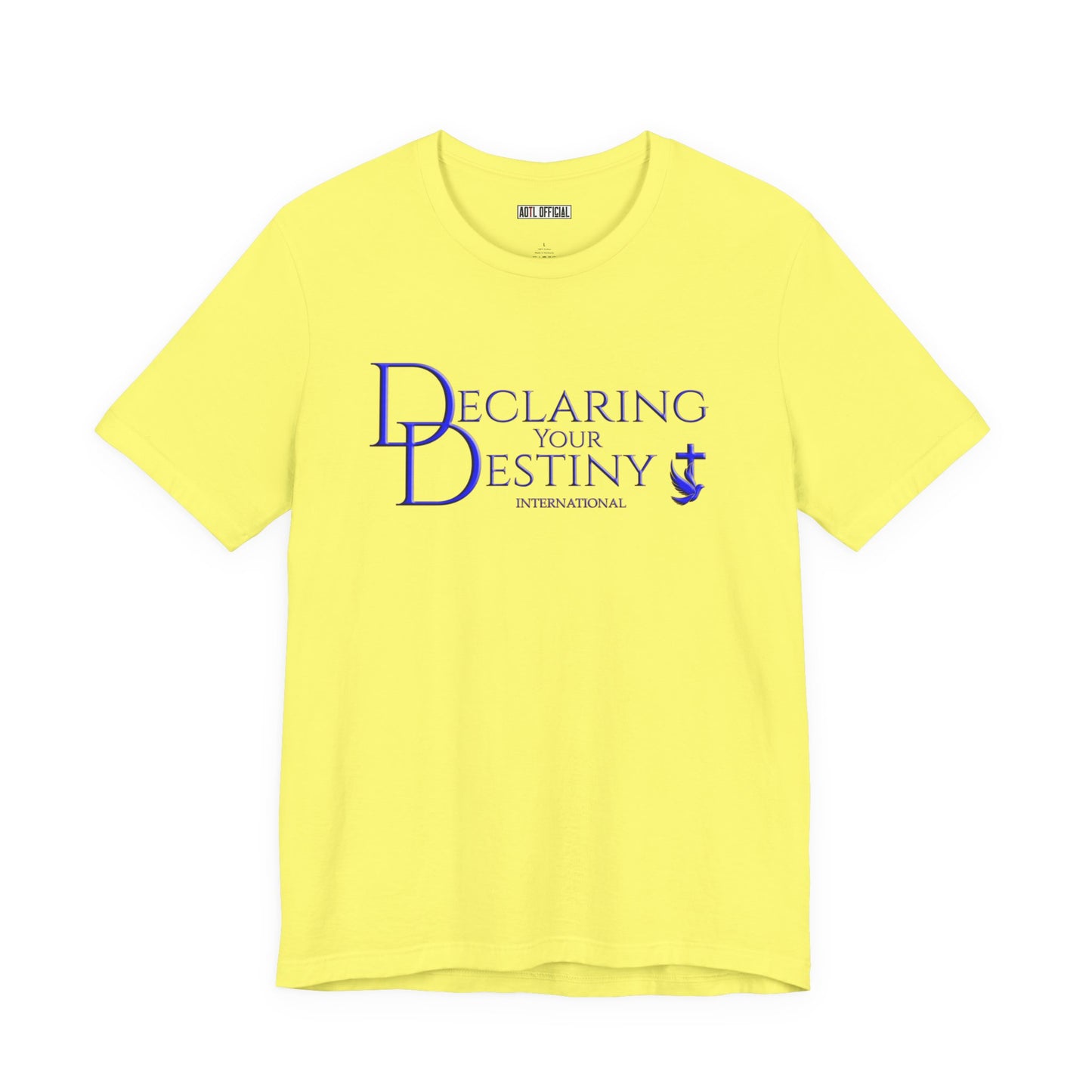Declaring Your Destiny Blue & Gold logo/Philippians 4:13
