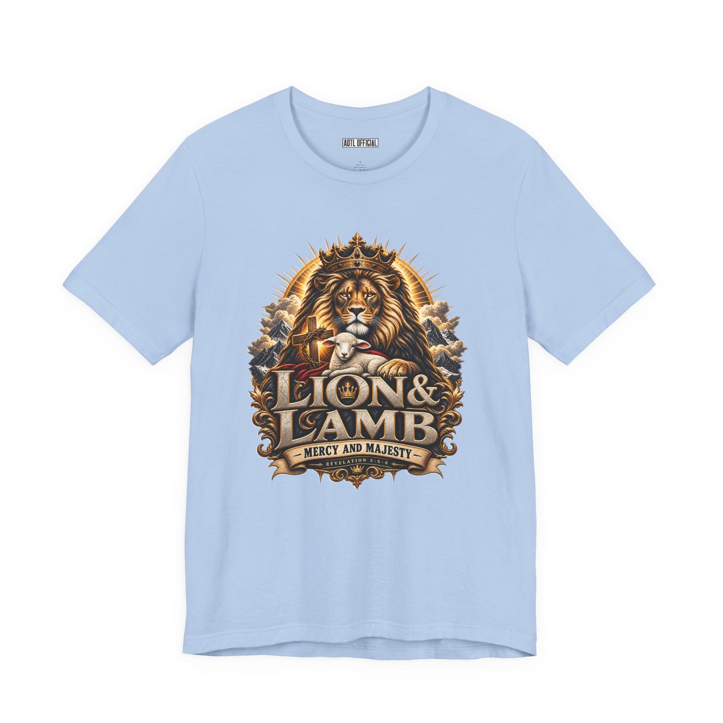 Lion & Lamb – Mercy and Majesty Christian T-shirt