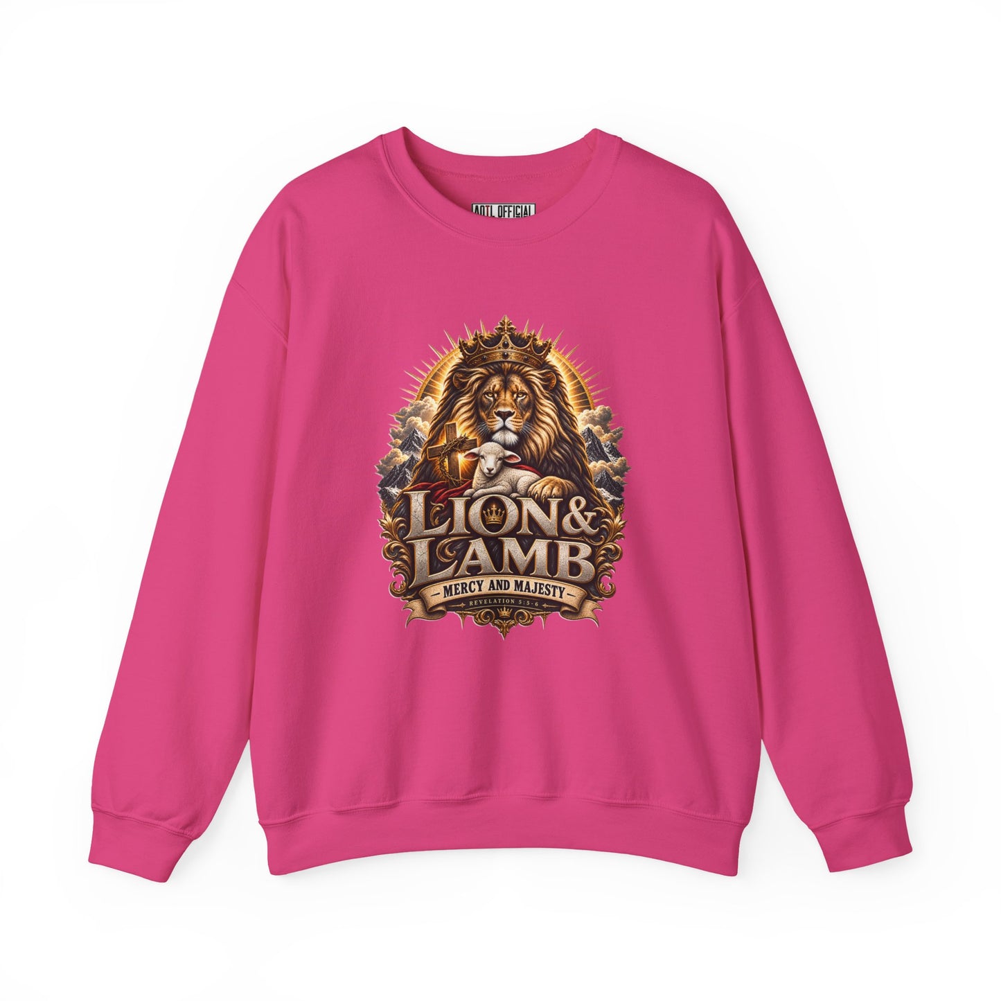 Lion & Lamb – Mercy and Majesty Christian Sweatshirt