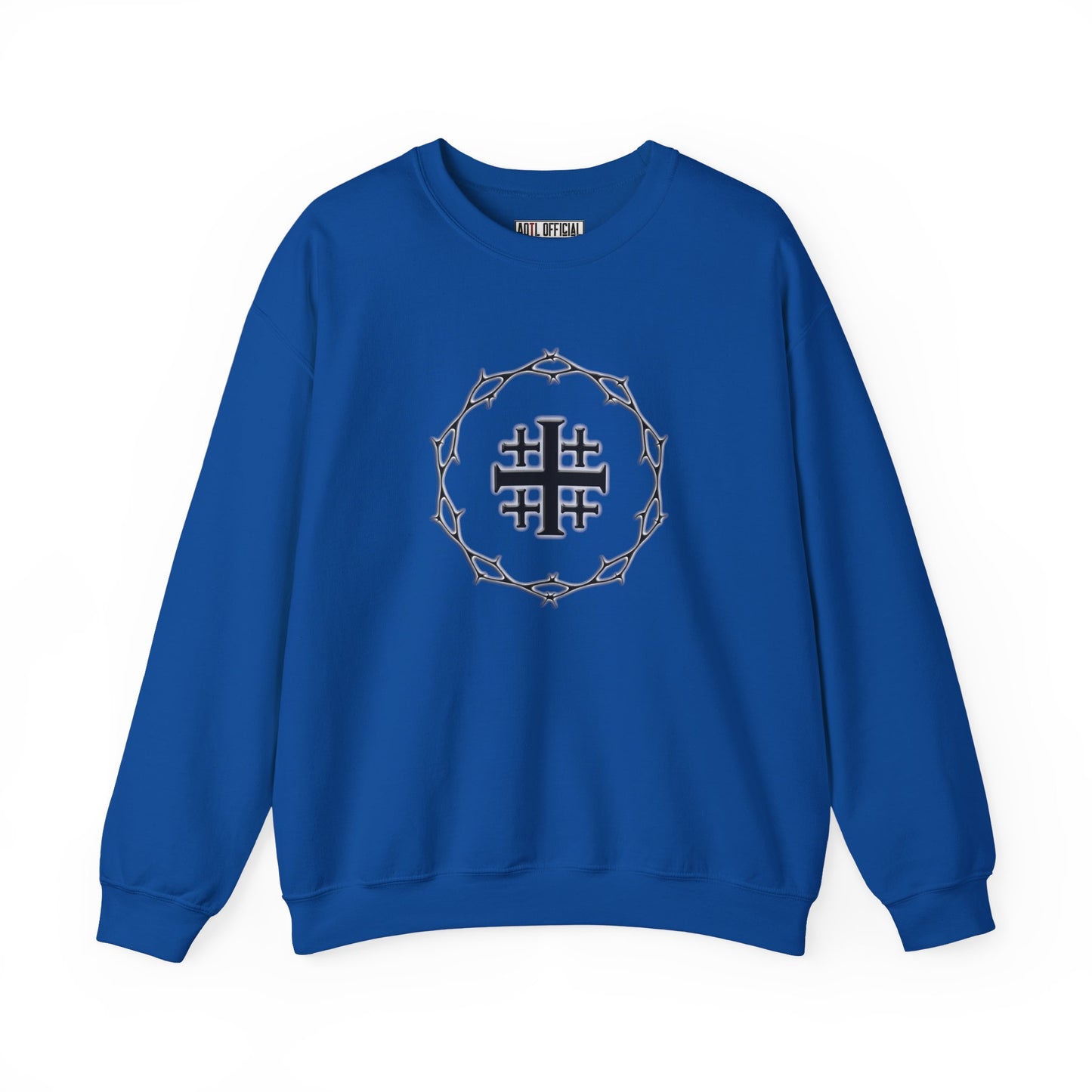Circle of Thorns & Jerusalem Cross Unisex Heavy Blend™ Crewneck Sweatshirt