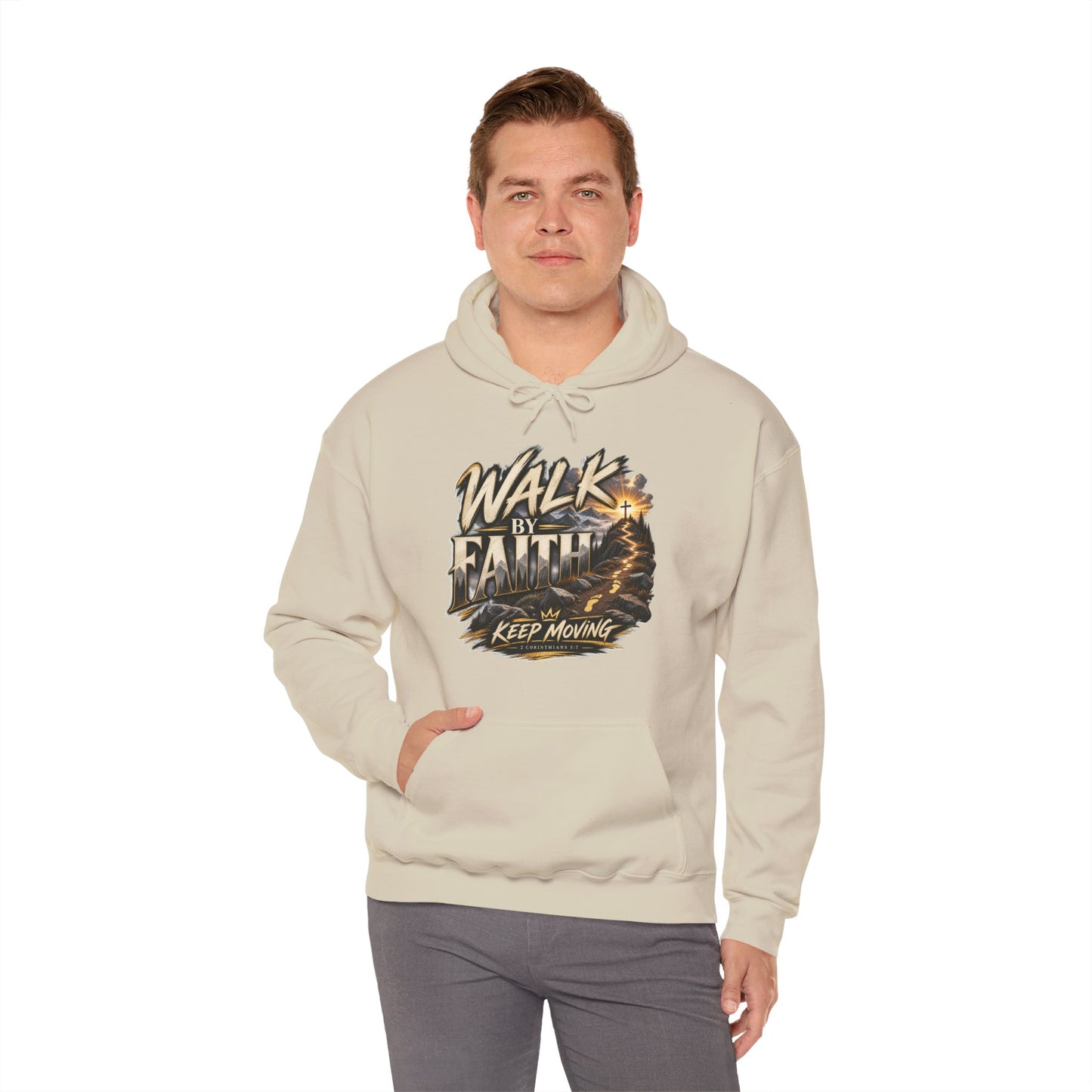 Walk by Faith – Keep Moving Christian Hoodie