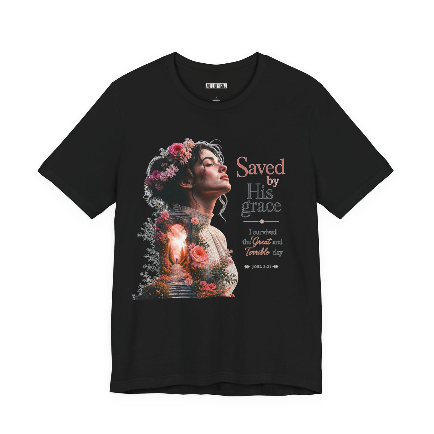 Pathway of Grace – I Survived the Great and Terrible Day (Joel 2:31) Unisex Short Sleeve Tee