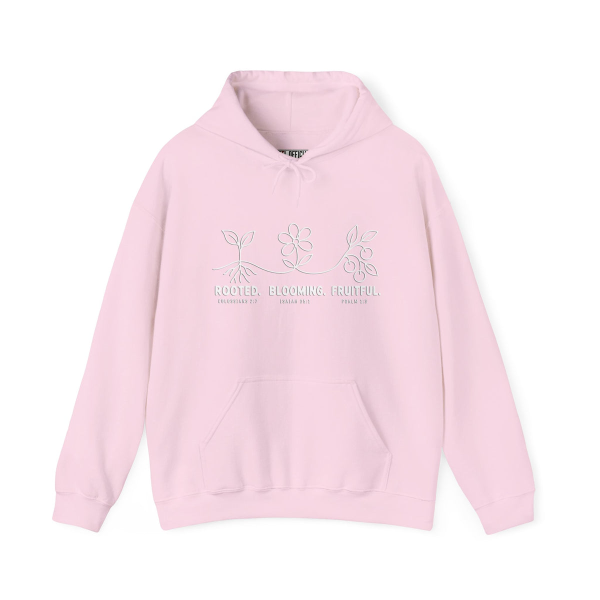 Rooted. Blooming. Fruitful. Christian Hoodie