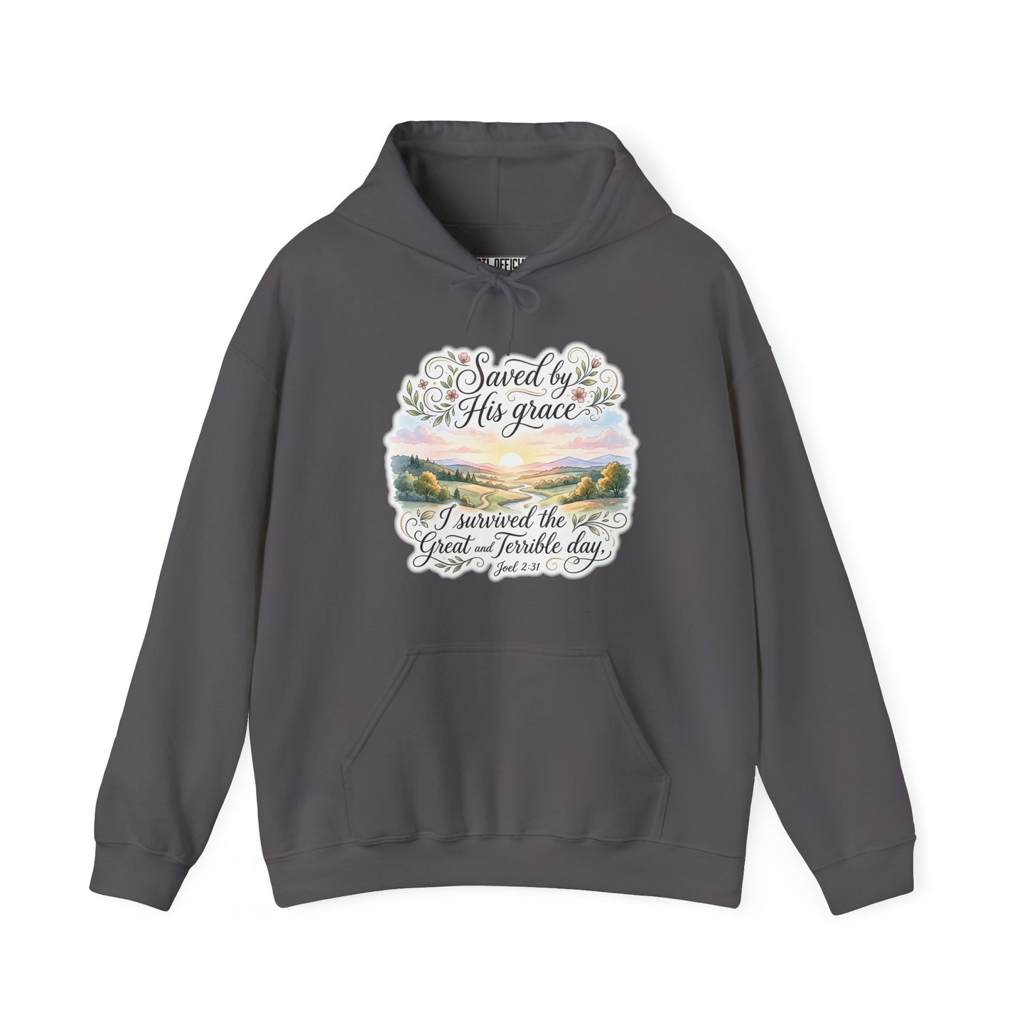 Grace Beyond the Horizon – I Survived the Great and Terrible Day (Joel 2:31) Christian Hoodie