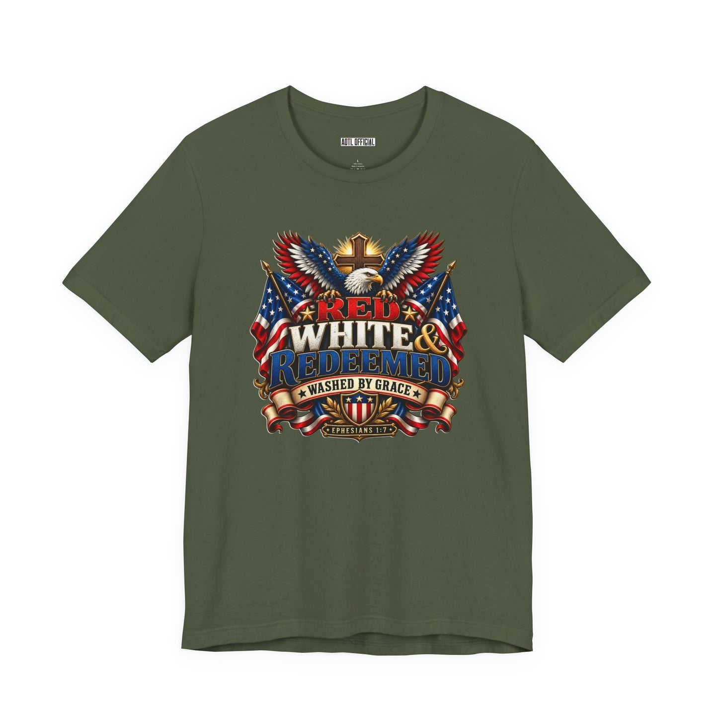 Red, White & Redeemed Christian T-shirt