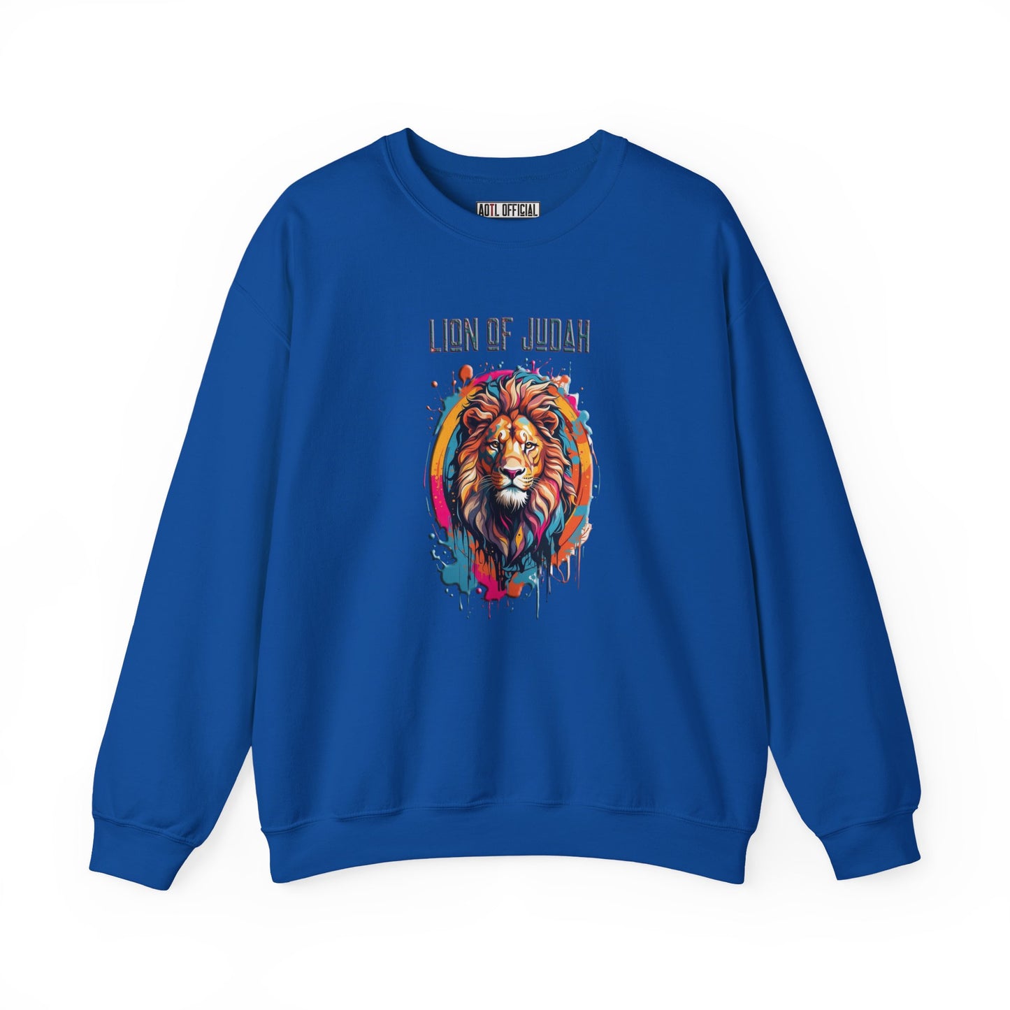 Graffiti Drip Lion of Judah  Unisex Heavy Blend™ Crewneck Sweatshirt