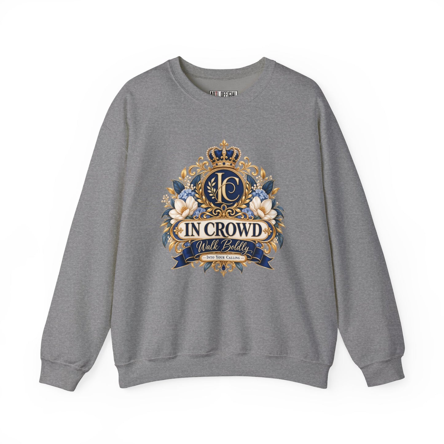 In Crowd – Walk Boldly Christian Sweatshirt