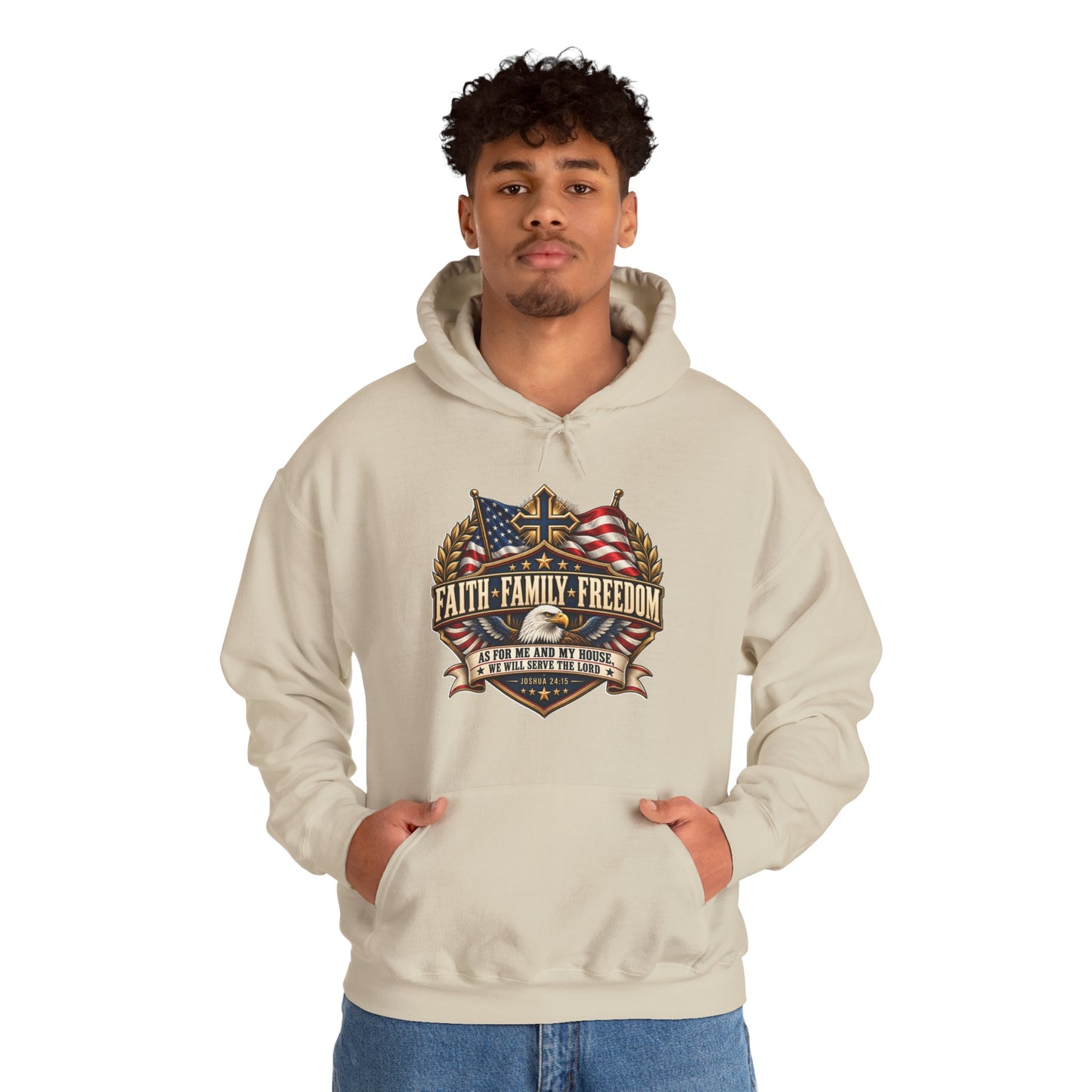 Faith. Family. Freedom. Christian Hoodie