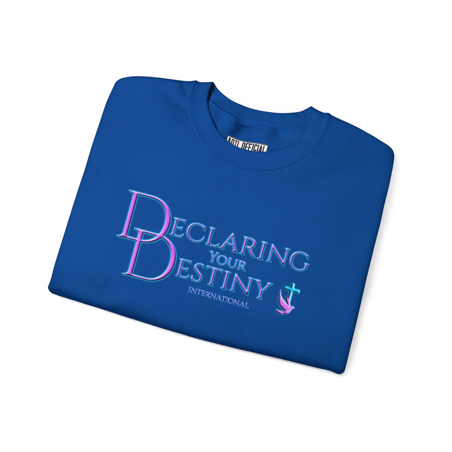 Declaring Your Destiny Purple & Teal logo Unisex Heavy Blend™ Crewneck Sweatshirt