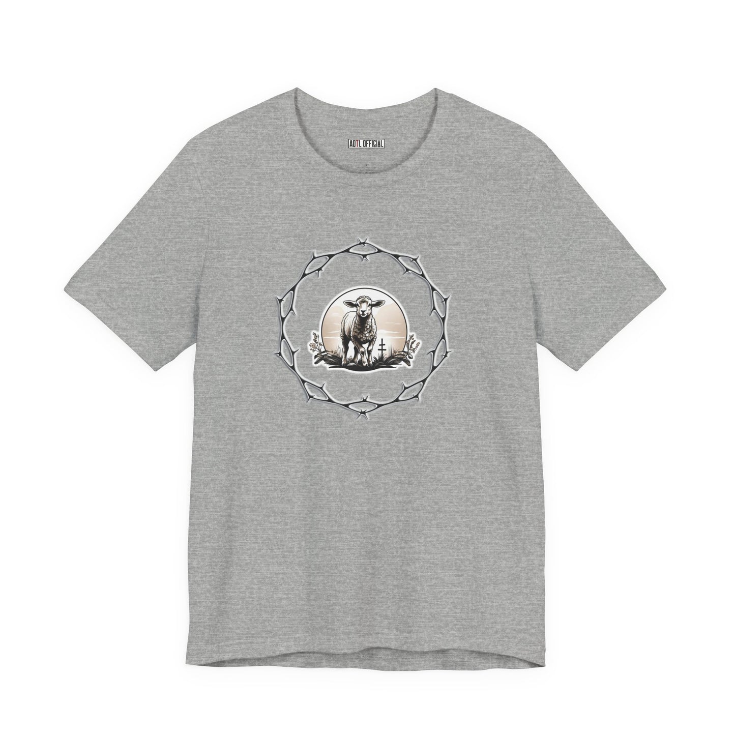 Circle of Thorns & Sacrificial Lamb Unisex  Short Sleeve Tee