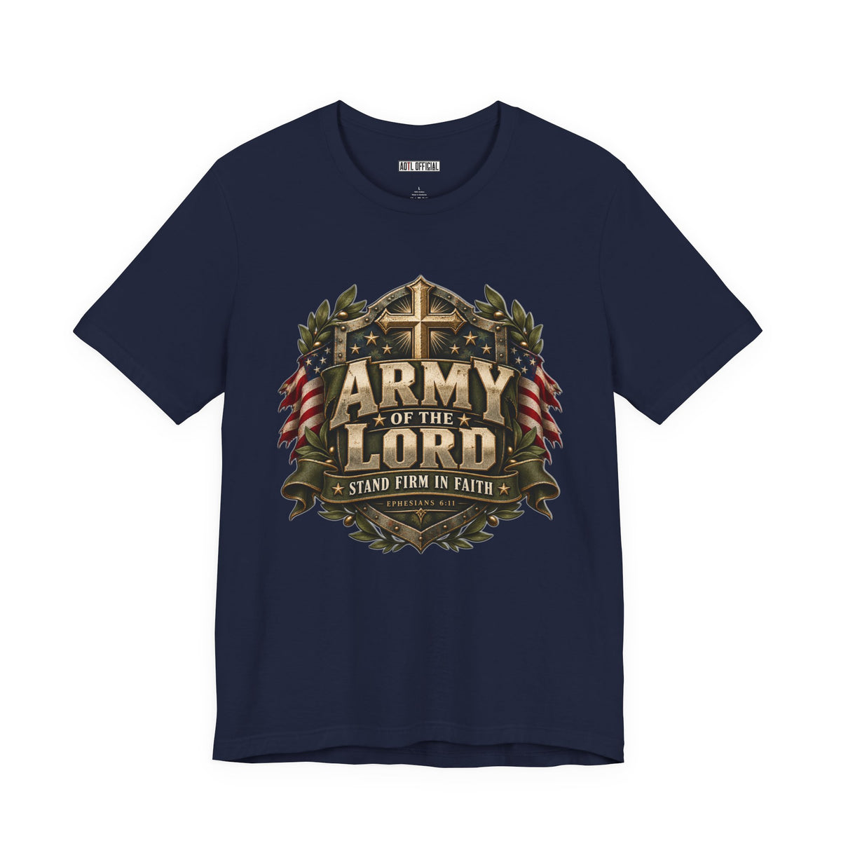 Army of the Lord — Stand Firm in Faith Christian T-shirt