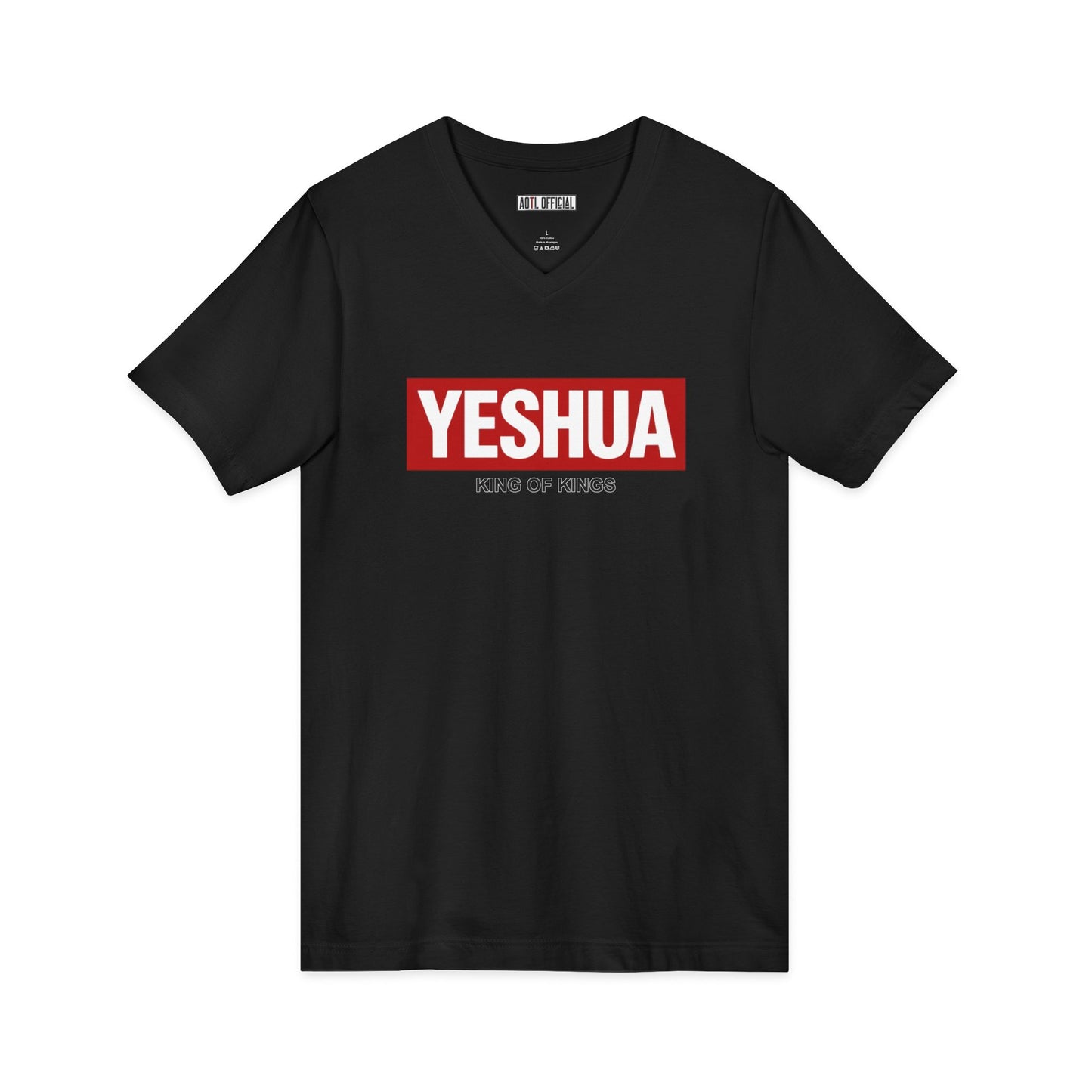 Yeshua King of Kings Christian V-Neck Tee